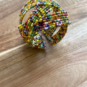 Vibrant Yellow and Green Beaded Bracelets